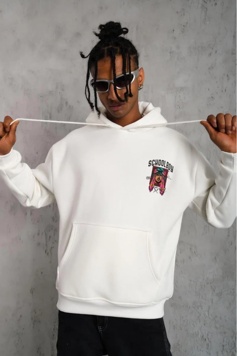 Schoolboy Baskılı Beyaz SweatShirt