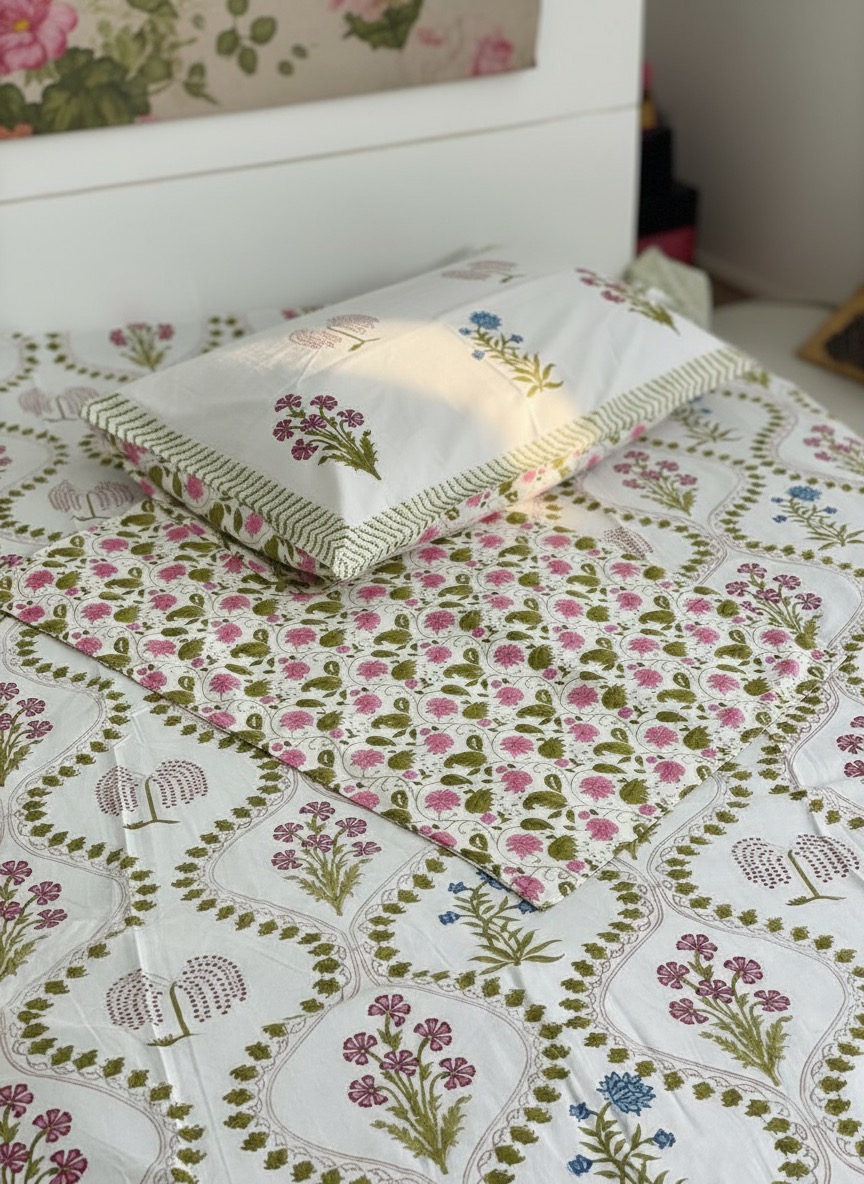Floral Serenity Bedsheet