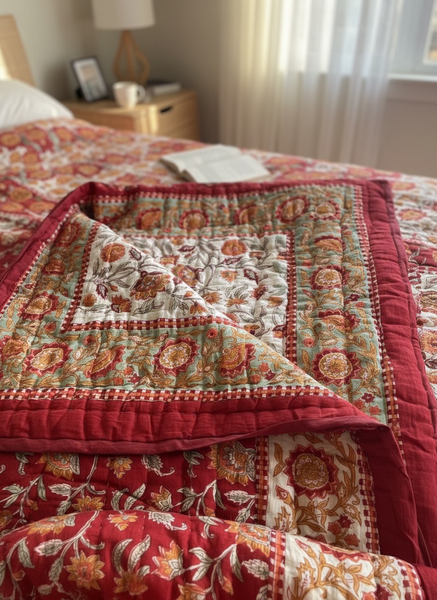 Ruby Blossom Quilt
