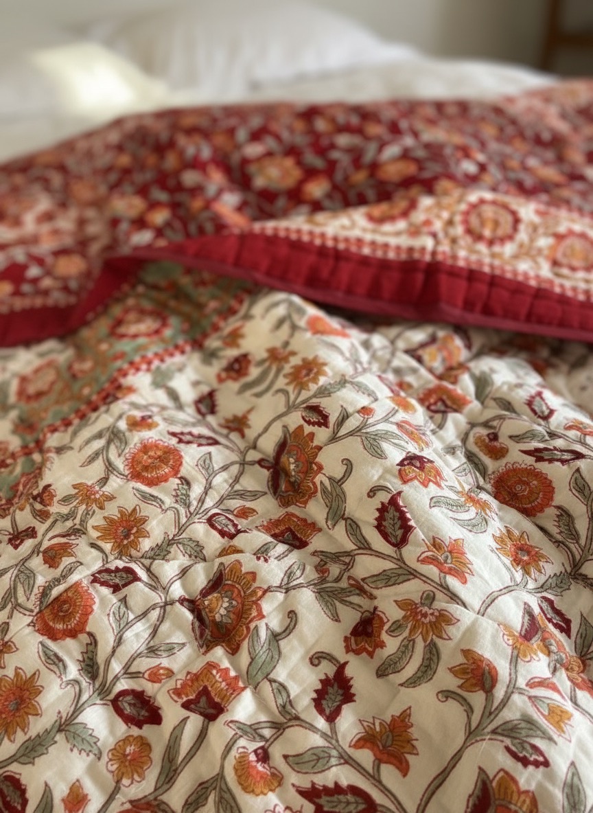 Ruby Blossom Quilt