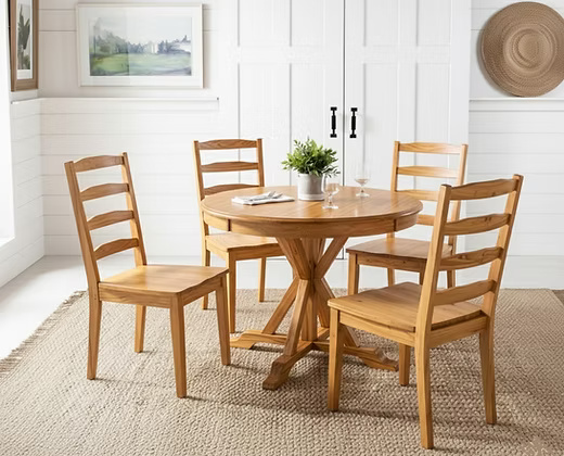 Solid Wood Dining Table Set