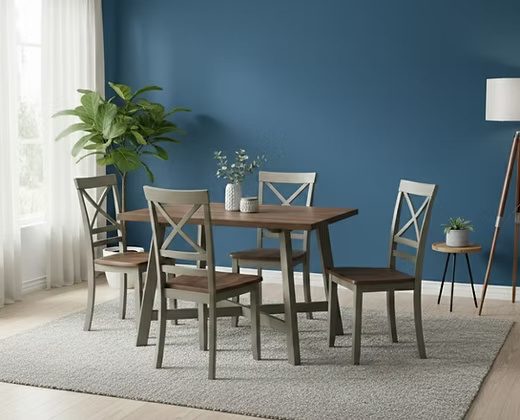 Wooden 4 seater Dining Table Set