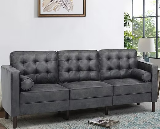  3 Seater Sofa Elegant Soft Modern Premium Fabric