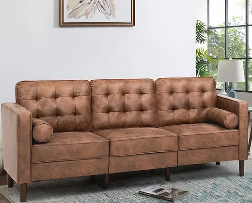  3 Seater Sofa Elegant Soft Modern Premium Fabric