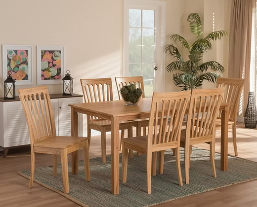Modern 6 Seater Dining Table Set
