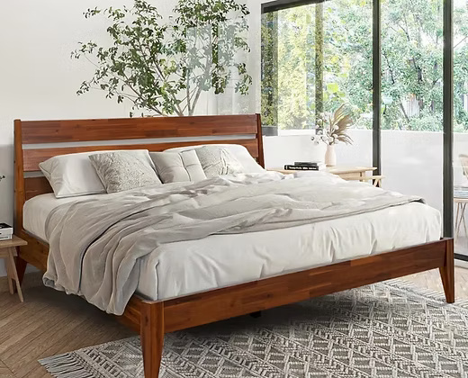 Elegant Solid Wooden  Bed 
