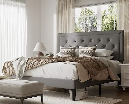 Elegant Upholstered Luxury Bed
