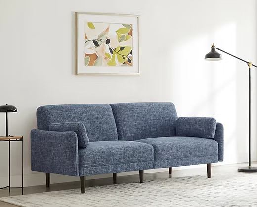 3 Seater With Hand Rest Mauve Sofa