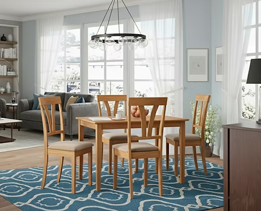 Modern 4 Seater Dining Table Set