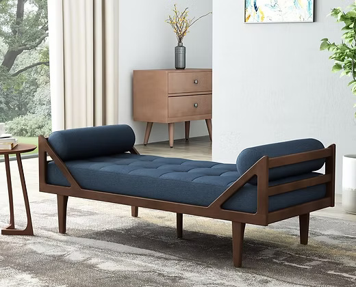 Modern Mid-Century Upholstered Daybed