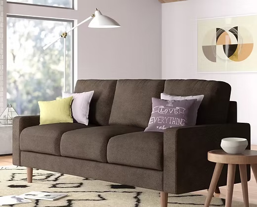 3 Seater High Back Relax Sofa With Multi colour shades Fabric Sofa