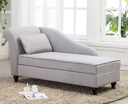 Modern Navy Blue Chaise Lounge