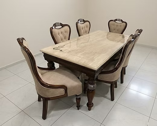 Marble top Dining Table Set