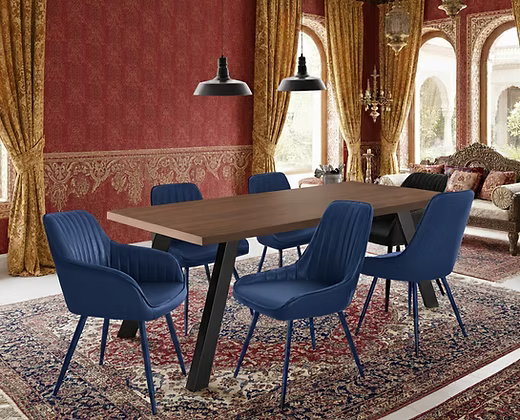 Modern 6 Seater Dining Table Set