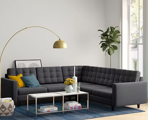 Modern Elegant Sleek, Sectional Sofa