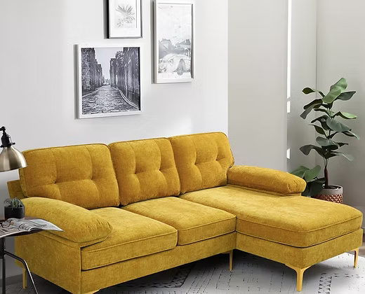 Modern Sectional Sofa bold upholstery to the clean lines