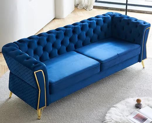 3 Seater Modern velvet Sofa