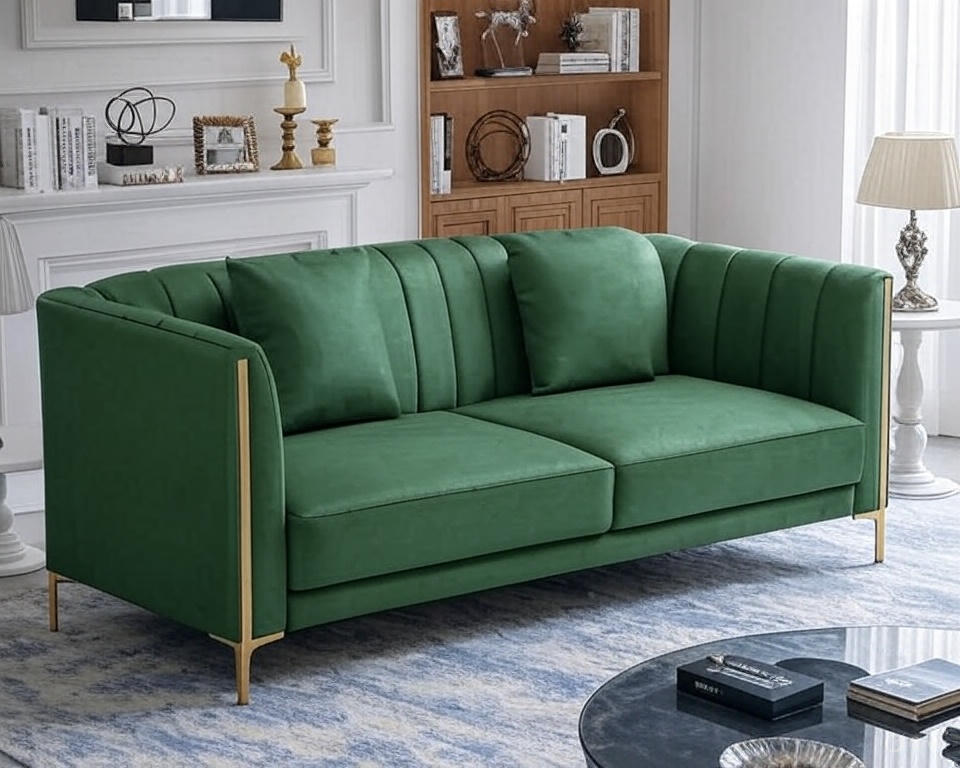 3 Seater Velvet Sofa