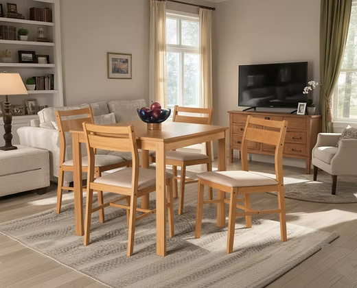 Wooden dining table set