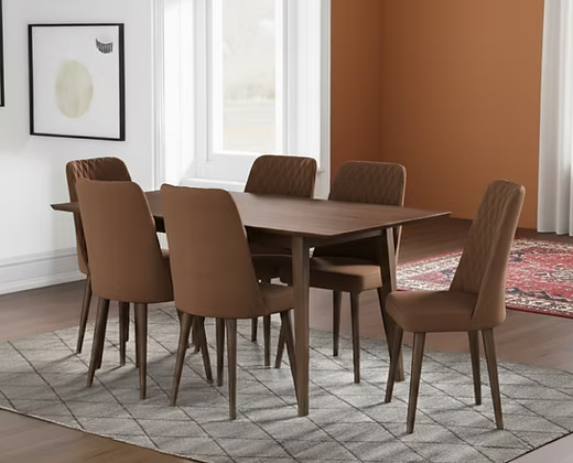 Modern 6Seater Dining Table Set