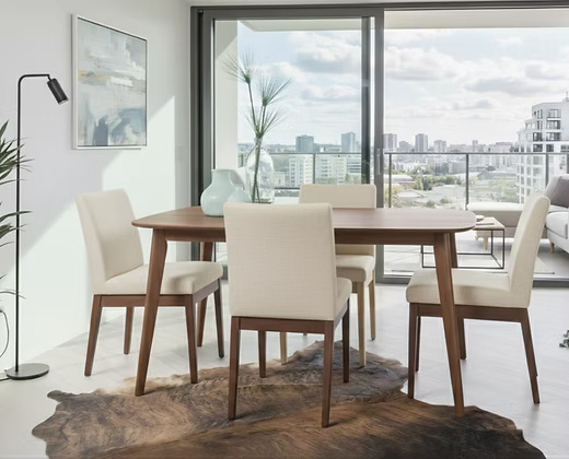 4 Seater Modern Dining Table Set