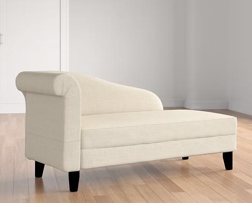 Modern Navy Blue Chaise Lounge