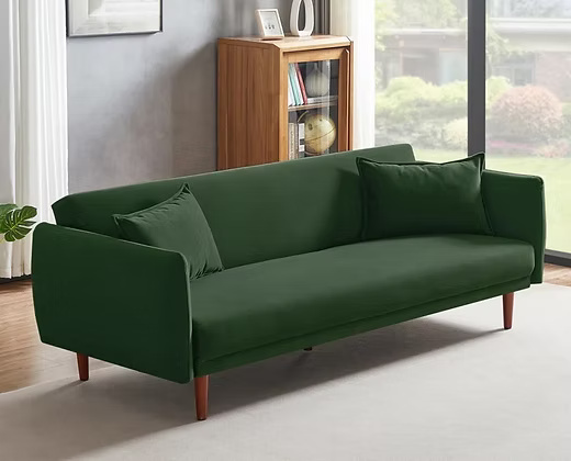 Elegant Green, Classic Grey, and Bold Black, Blue 3 Seater Premium Fabric Sofa 