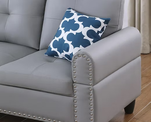 Modern Black Sectional Sofa