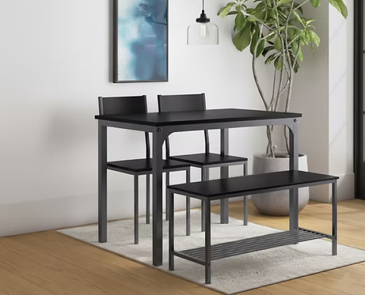 Modern 4 Seater Dining Table Set