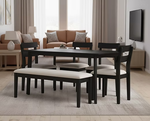 Modern 6 Seater Dining Table Set