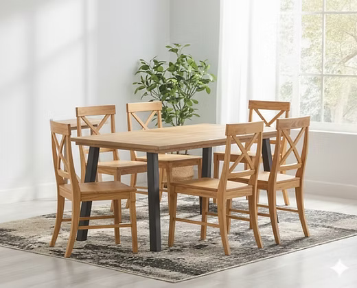 6 Seater Dining Table Set
