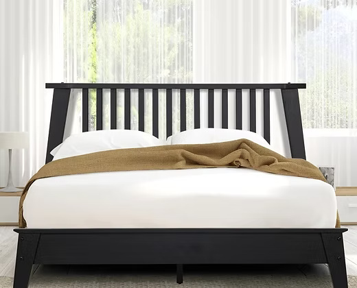 Solid Wood King Size Bed 