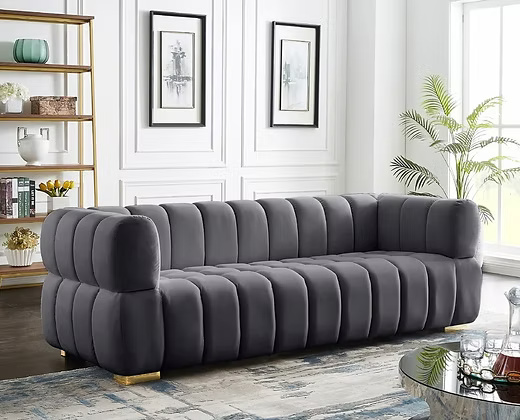 3 Seater Elegant soft & Sleek Velvet Sofa