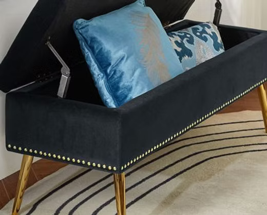 Modern Upholstered Storage Bench