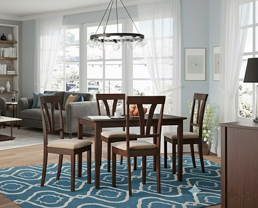 Modern 4 Seater Dining Table Set