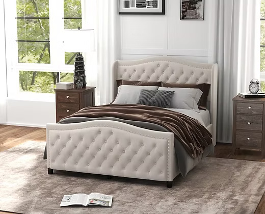 Luxury Upholstered Queen Luxury Bed