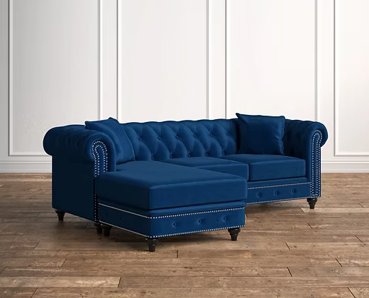 Modern Black Sectional Sofa