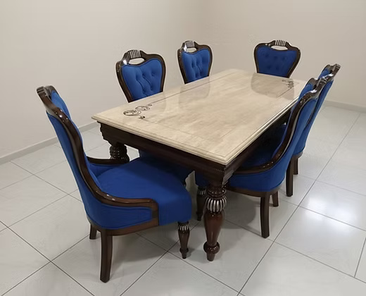 Marble top Dining Table Set