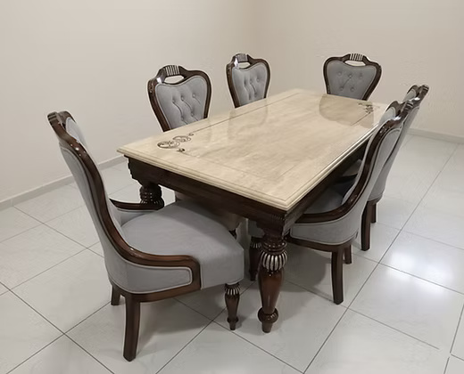 Marble top Dining Table Set