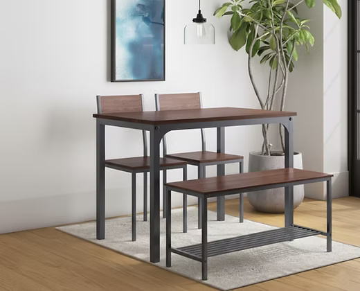 Modern 4 Seater Dining Table Set