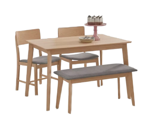 4 Seat Wooden Dining Table Set