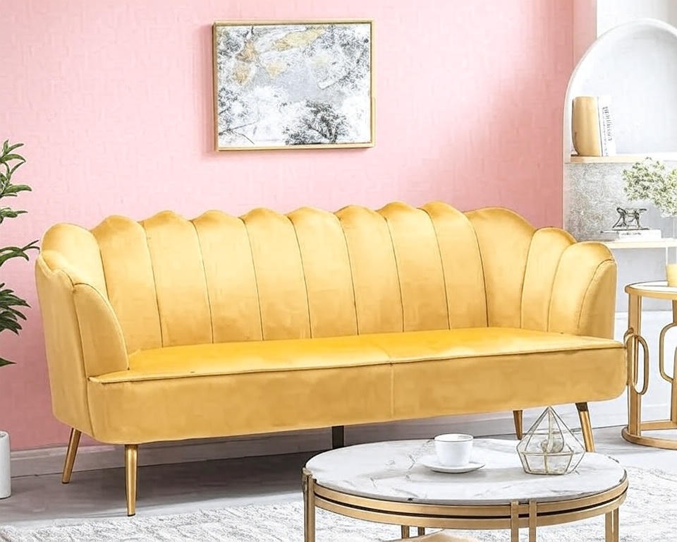 3 Seater Velvet Sofa