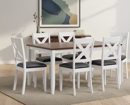 Wooden 6 Seater  Dining Table Set