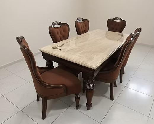Marble top Dining Table Set
