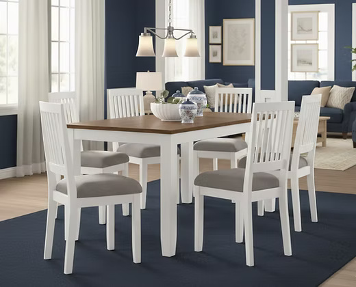 Wooden 6 Seater Dining Table Set