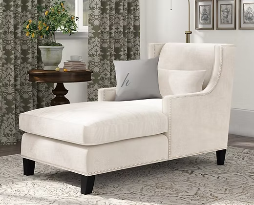 Modern Velvet Chaise Lounge