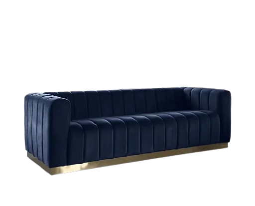 3 Seater Low back With Hand Rest Wooden Sofa Multi Shades Fabric