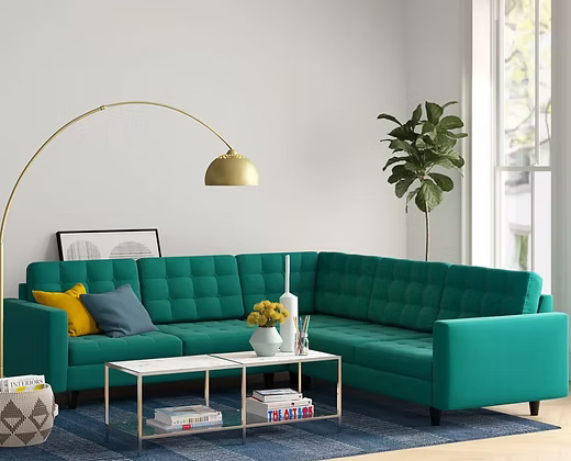 Modern Elegant Sleek, Sectional Sofa