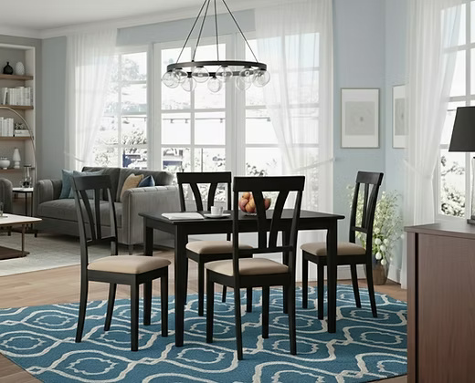 Modern 4 Seater Dining Table Set