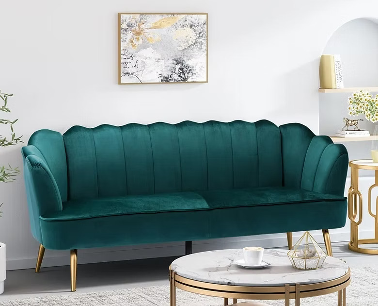 3 Seater Velvet Sofa